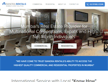 Tablet Screenshot of bandrarentals.com